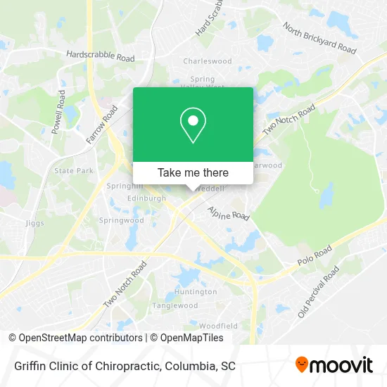 Griffin Clinic of Chiropractic map