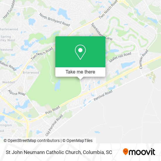 St John Neumann Catholic Church map