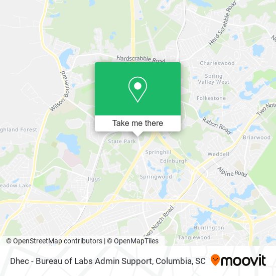 Dhec - Bureau of Labs Admin Support map
