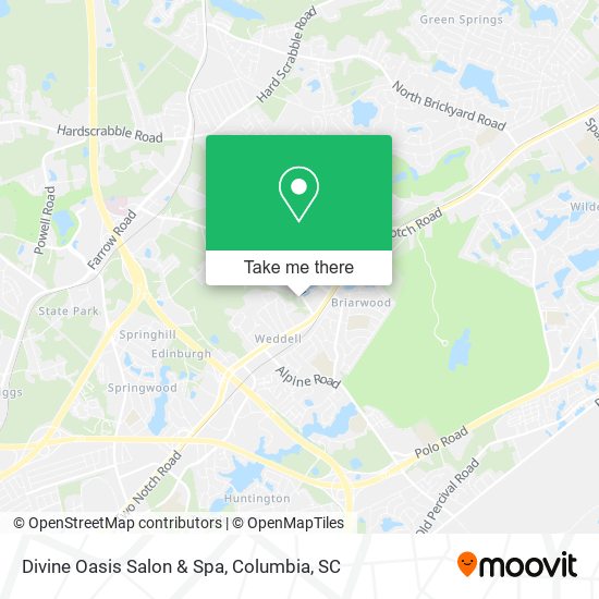 Mapa de Divine Oasis Salon & Spa