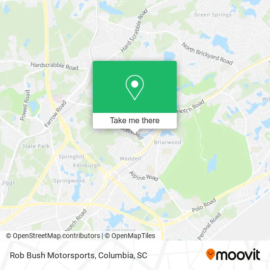 Rob Bush Motorsports map