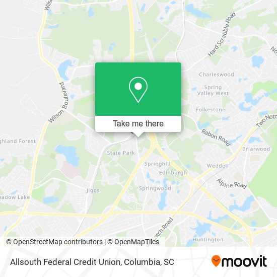 Allsouth Federal Credit Union map