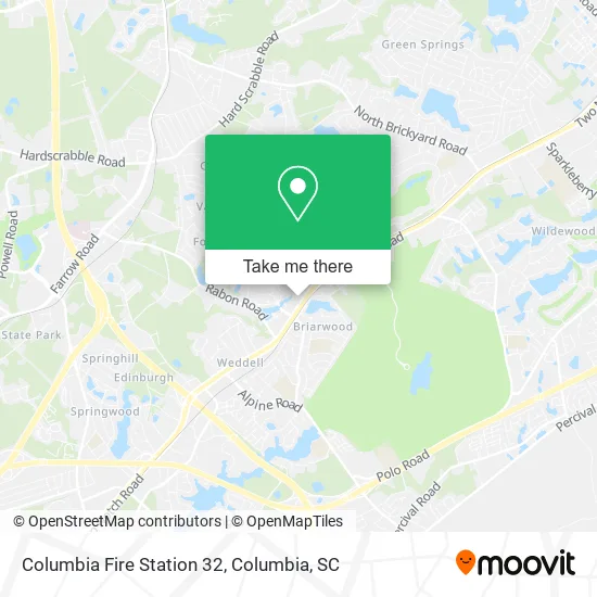Columbia Fire Station 32 map
