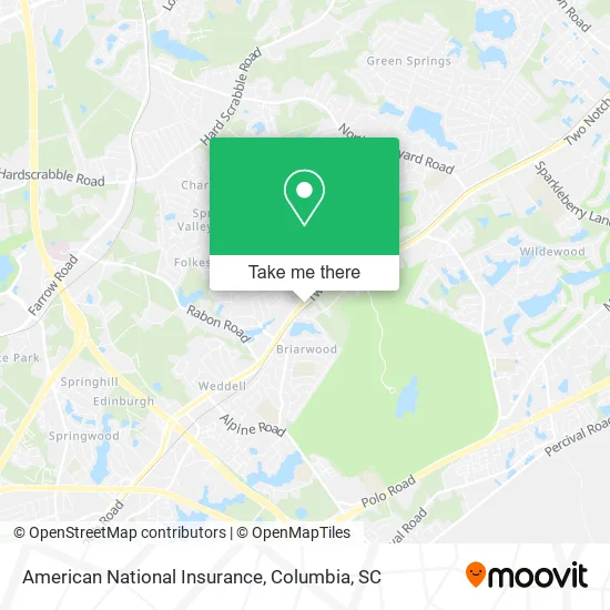 American National Insurance map
