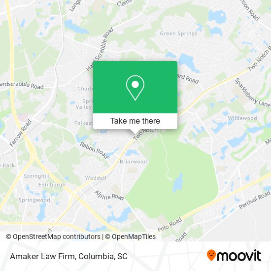 Amaker Law Firm map