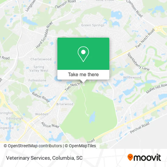 Veterinary Services map