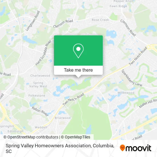 Spring Valley Homeowners Association map
