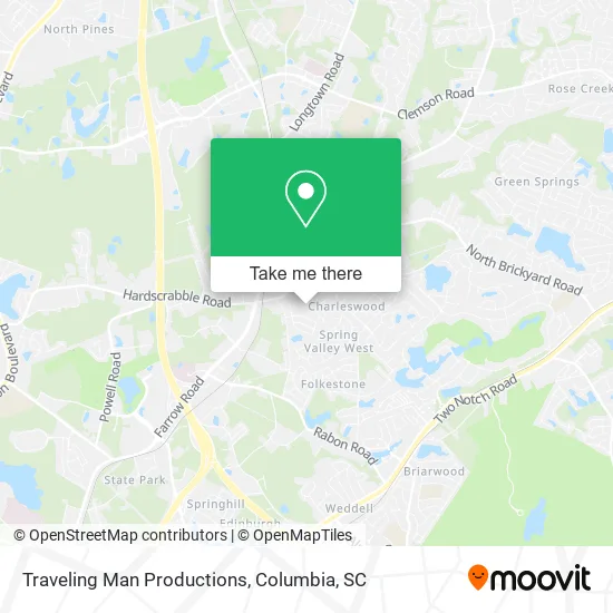 Traveling Man Productions map