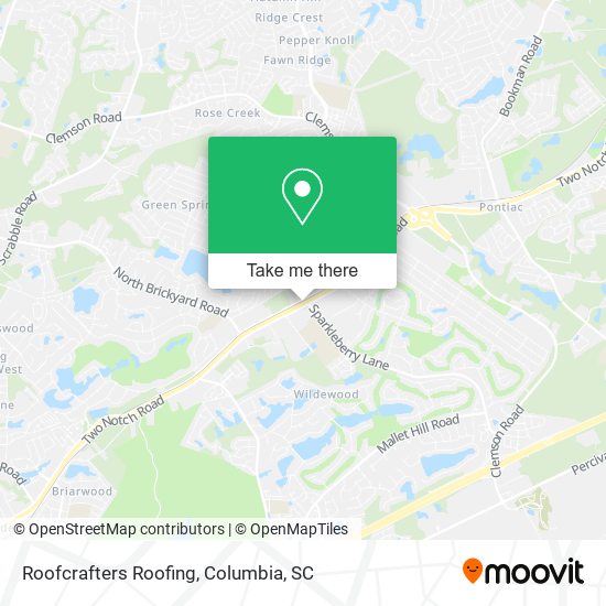 Roofcrafters Roofing map