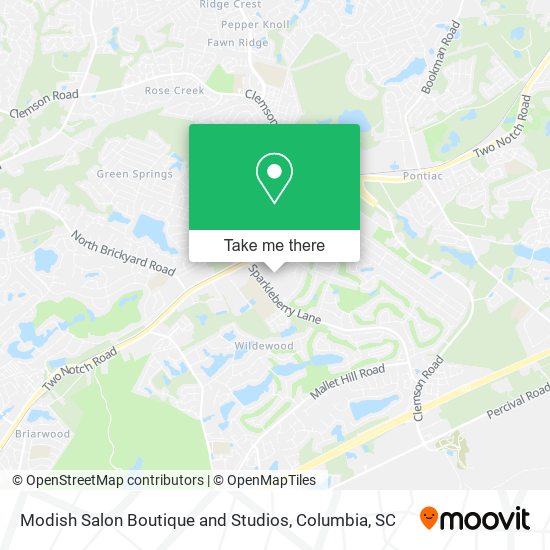 Modish Salon Boutique and Studios map