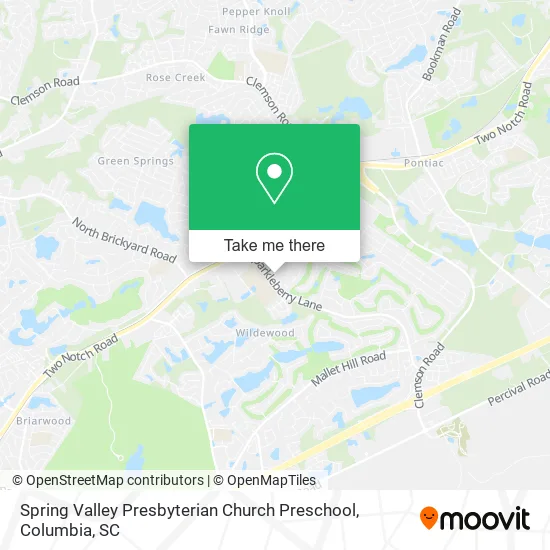 Spring Valley Presbyterian Church Preschool map