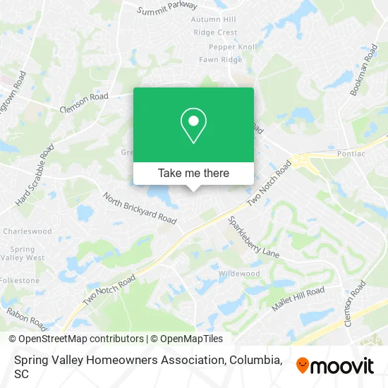 Spring Valley Homeowners Association map