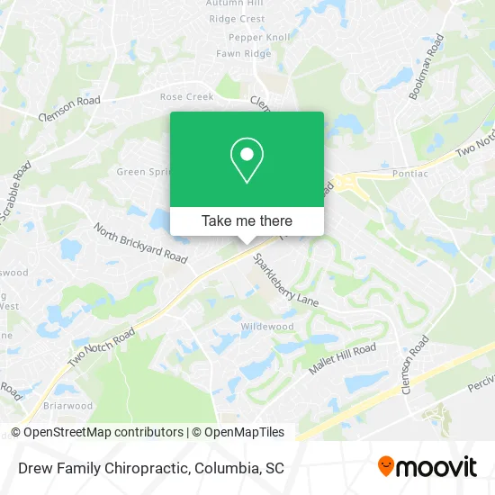 Drew Family Chiropractic map