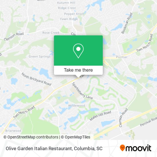Olive Garden Italian Restaurant map