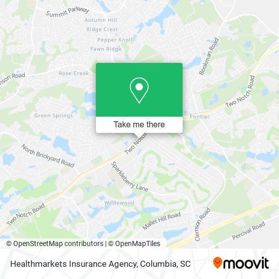 Mapa de Healthmarkets Insurance Agency