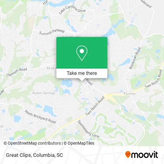 Great Clips map