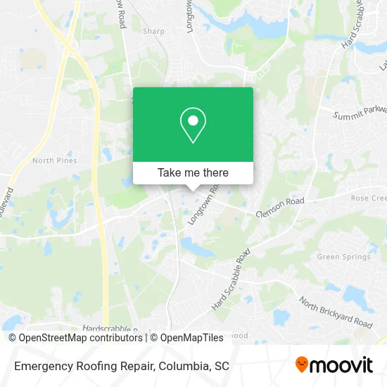 Emergency Roofing Repair map