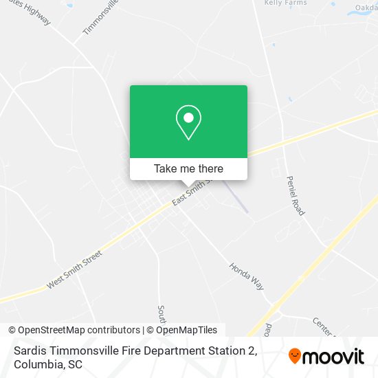Mapa de Sardis Timmonsville Fire Department Station 2