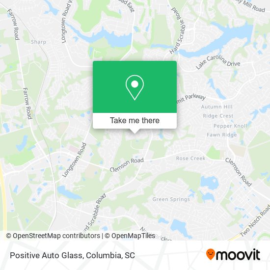 Mapa de Positive Auto Glass