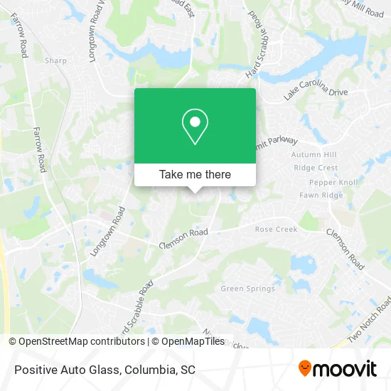 Positive Auto Glass map
