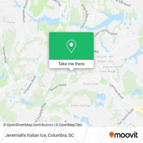 Jeremiah's Italian Ice map