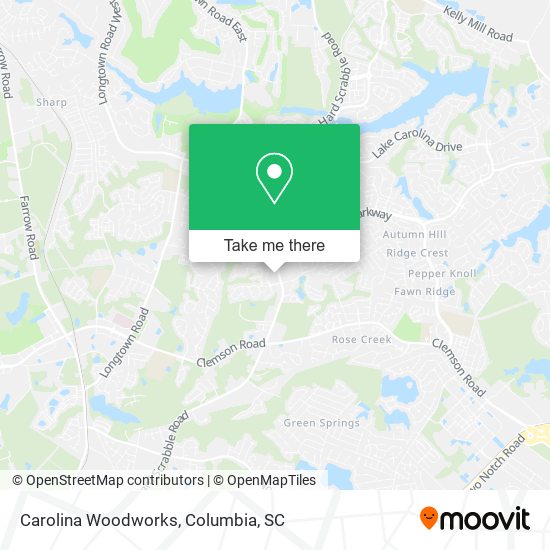 Carolina Woodworks map