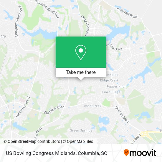 Mapa de US Bowling Congress Midlands