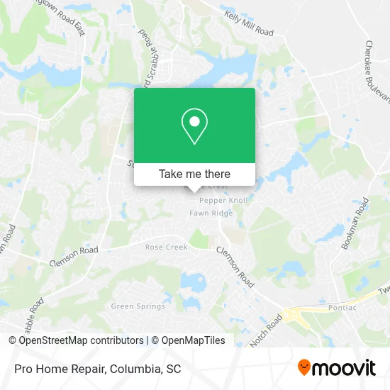 Pro Home Repair map