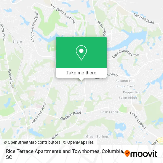 Mapa de Rice Terrace Apartments and Townhomes