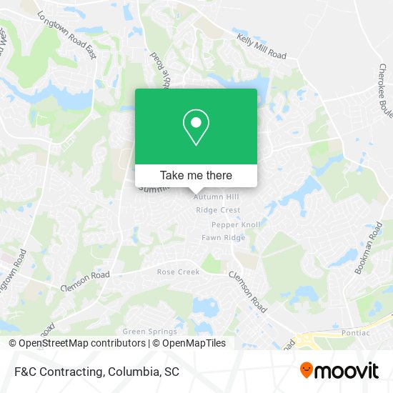 F&C Contracting map