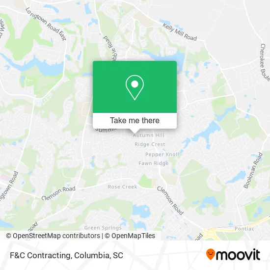 Mapa de F&C Contracting