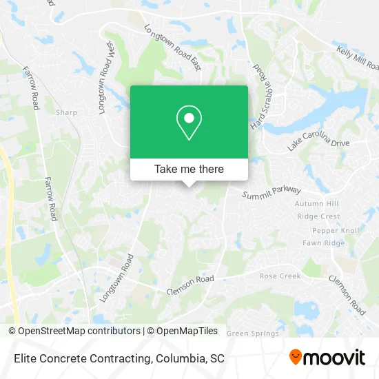 Elite Concrete Contracting map