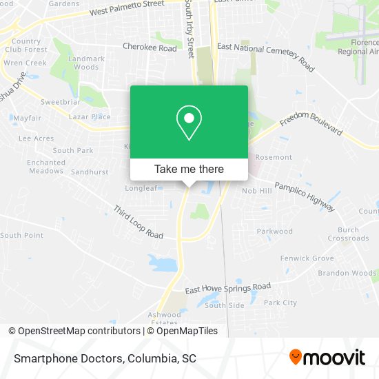 Smartphone Doctors map