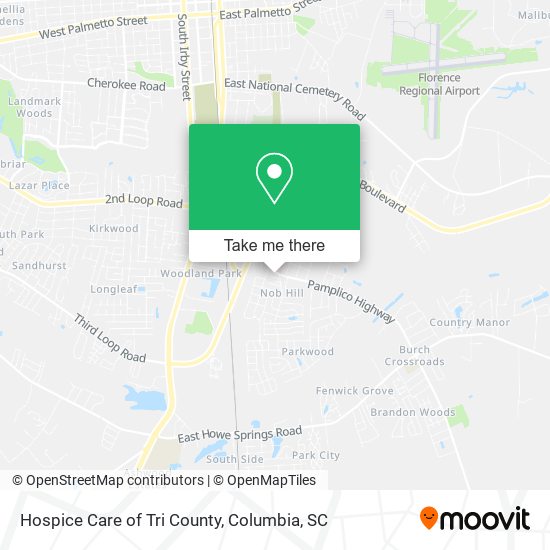 Hospice Care of Tri County map