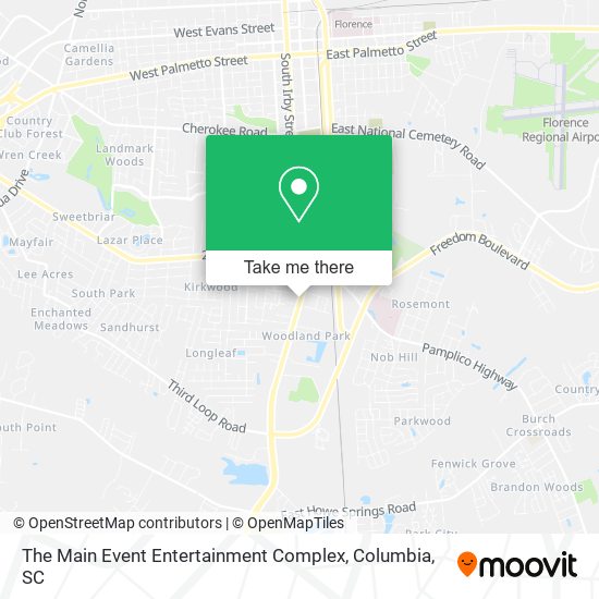 The Main Event Entertainment Complex map