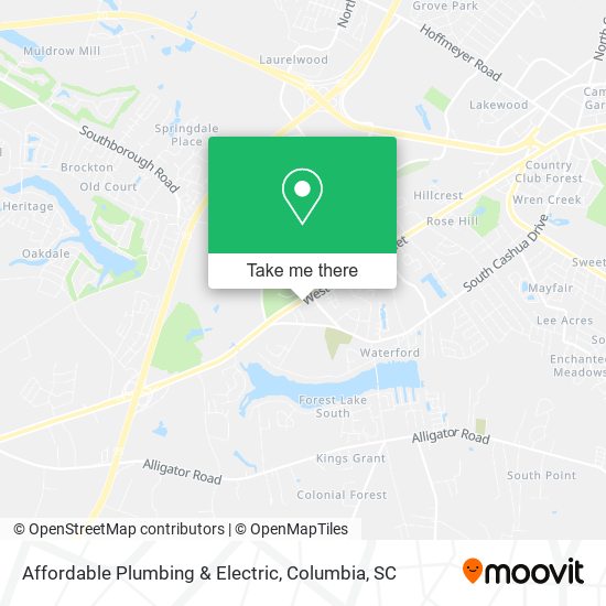 Affordable Plumbing & Electric map