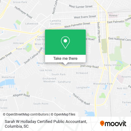 Mapa de Sarah W Holladay Certified Public Accountant
