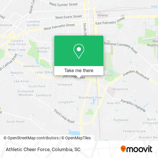 Athletic Cheer Force map