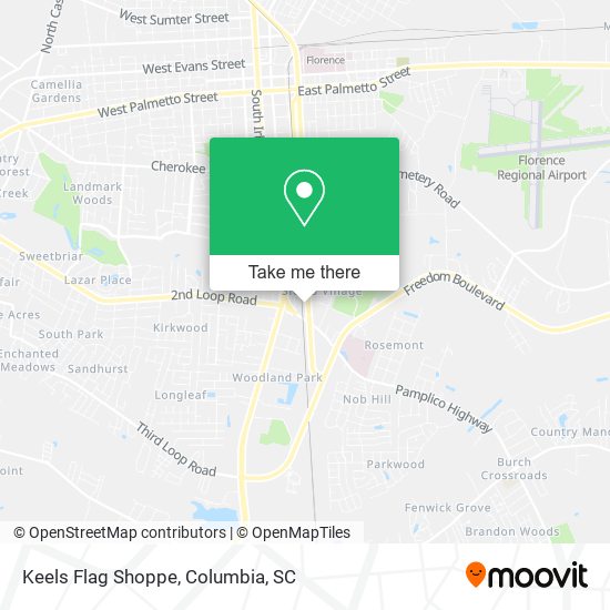 Keels Flag Shoppe map