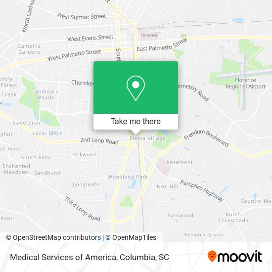 Medical Services of America map