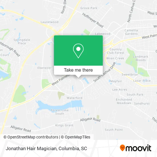 Jonathan Hair Magician map