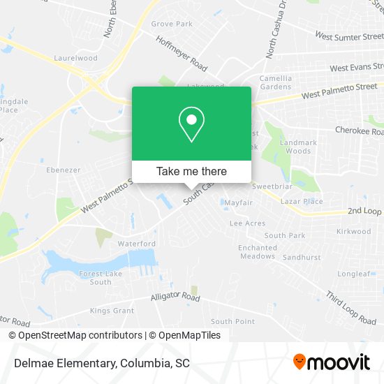 Delmae Elementary map