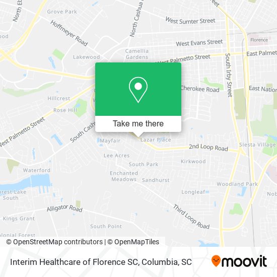 Interim Healthcare of Florence SC map