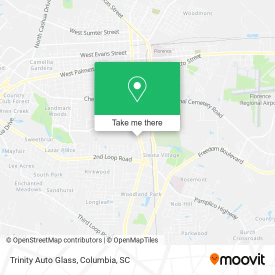 Trinity Auto Glass map