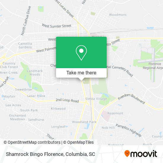 Mapa de Shamrock Bingo Florence