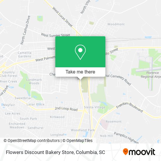 Flowers Discount Bakery Store map