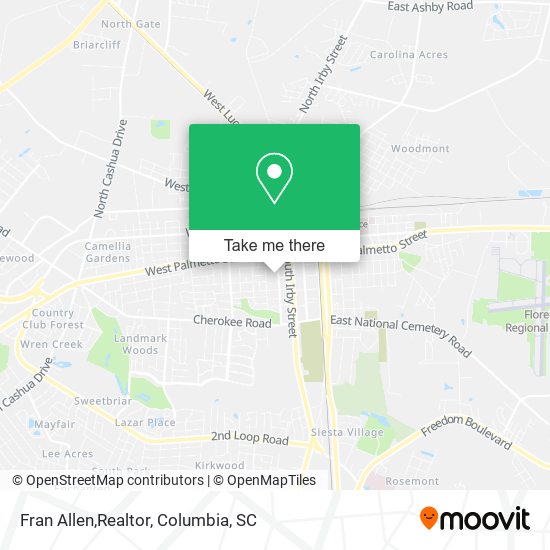 Fran Allen,Realtor map