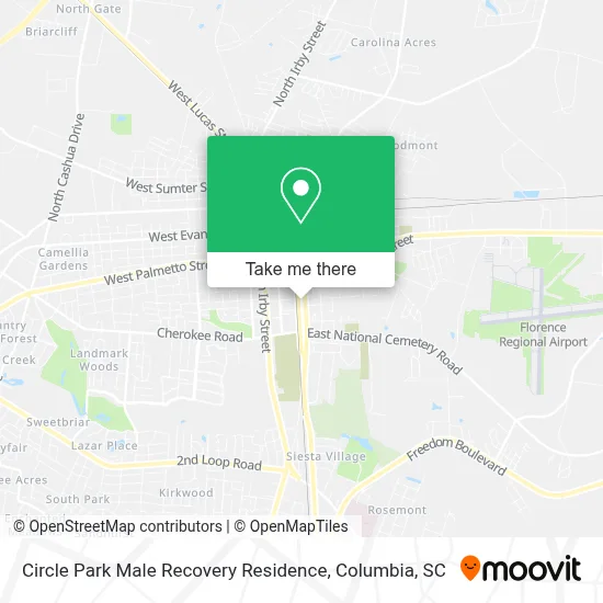 Circle Park Male Recovery Residence map