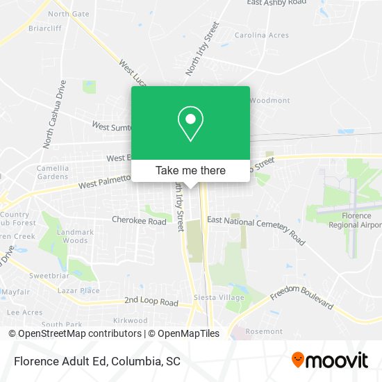 Florence Adult Ed map