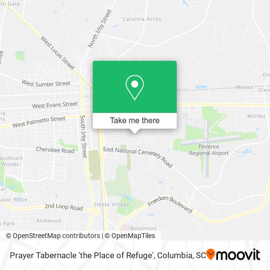 Mapa de Prayer Tabernacle 'the Place of Refuge'